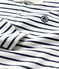 Polo de manga larga a rayas de algodón de niño blanco MARSHMALLOW/azul SMOKING